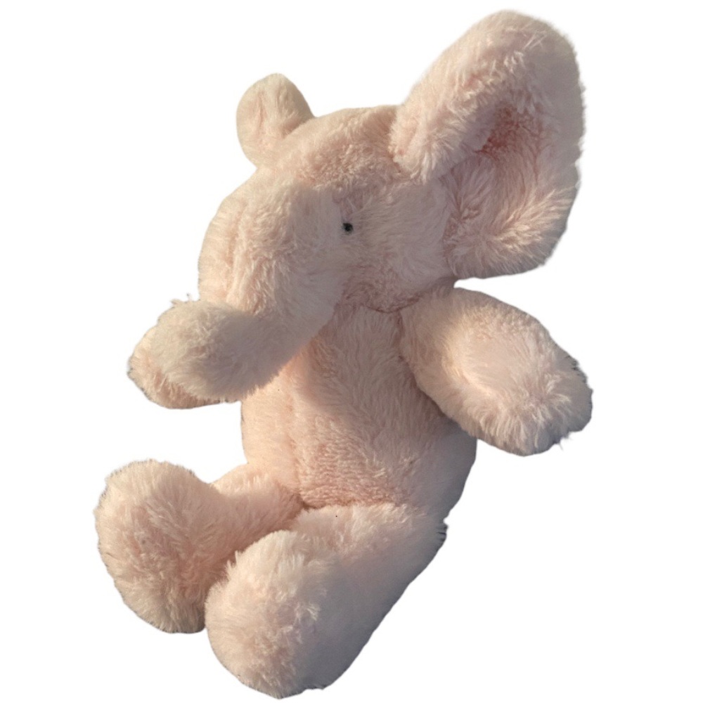 MON LAPIN 11" Plush ELEPHANT Light Pink Soft  Baby Stuffed Animal Toy Lovey